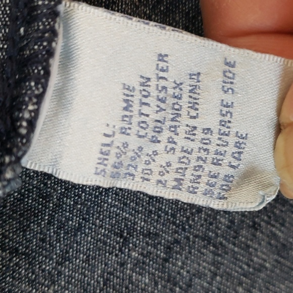 DG2 by Diane Gilman Classic Stretch Indigo Jeans Jacket - Size S - Picture 14 of 16